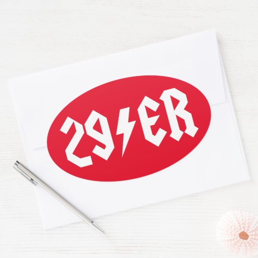 29歳 楕円形シール (封筒)