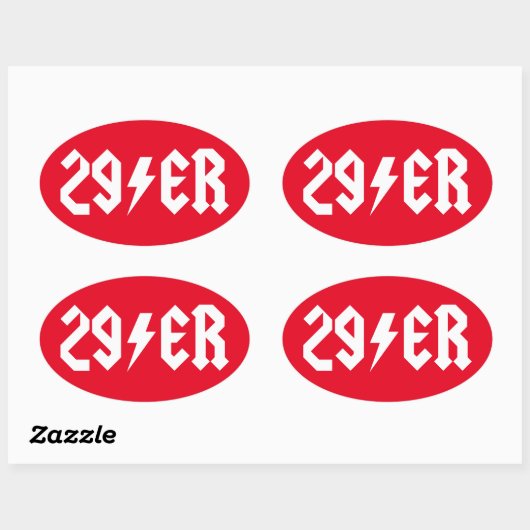 29歳 楕円形シール (シート)