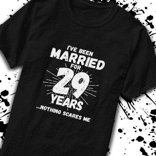 29結婚した年29おもしろい周年 Tシャツ