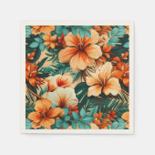 #29花柄 スタンダードカクテルナプキン (正面)