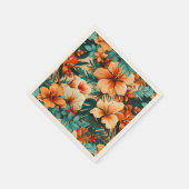 #29花柄 スタンダードカクテルナプキン (角)