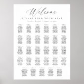 29表ウェルカムサインの座席表 ポスター (正面)