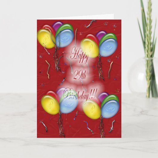 29誕生日カード カード (正面)