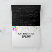 29誕生日ネオンサインオンブリック壁 カード (内部)