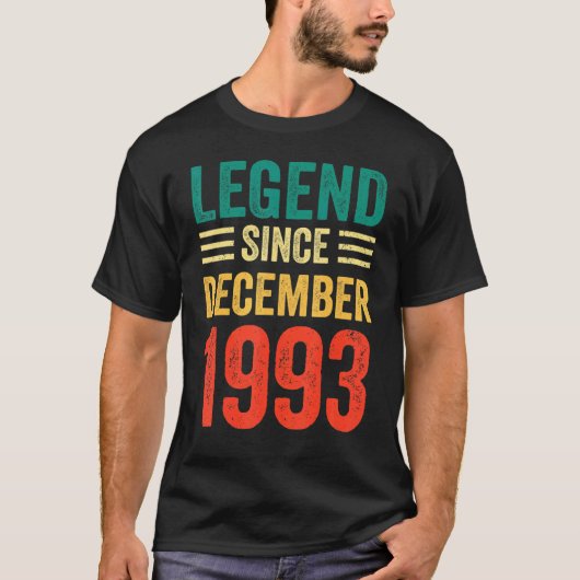 29誕生日伝説1993年12月29年 Tシャツ (正面)