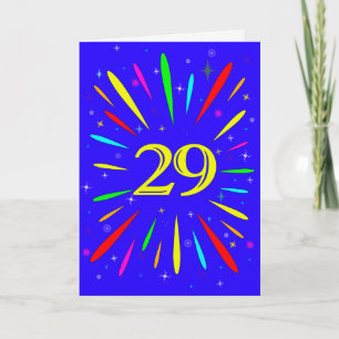 29誕生日爆破カード カード