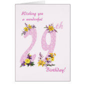 29誕生日花飾数 (正面)