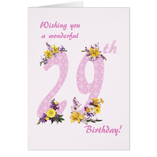 29誕生日花飾数 (正面)