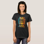 29誕生日1993年素晴らし5月以来29年 Tシャツ (正面フル)