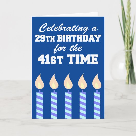 29誕生日21stタイム70日 カード (正面)