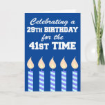 29誕生日21stタイム70日 カード<br><div class="desc">祝は29誕生日第41回向けキャンドル。70素晴らしマイルストン誕生日のカード。認めたくない人が70歳になったらね。</div>