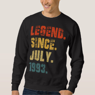 29誕生日29歳の伝説1993年7月以来 スウェットシャツ