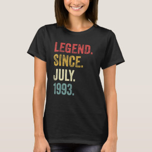 29誕生日29歳の伝説1993年7月以来 Tシャツ