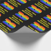 29誕生日:おもしろい、カラフルレインボーインスパイア# 29 ラッピングペーパー (角)