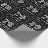 29誕生日:アールデコインスパイア「29」を名前とともに検索 ラッピングペーパー (角)