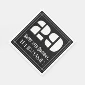 29誕生日:インスパイアアールデコ検索"29" +名前 スタンダードランチョンナプキン (角)