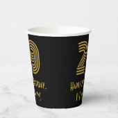 29誕生日:インスパイアアールデコ「29」と名前 紙コップ (左)