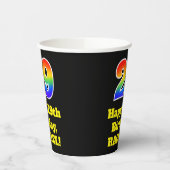 29誕生日:カラフル,おもしろい，エキサイティング， Rainbow 29 紙コップ (左)