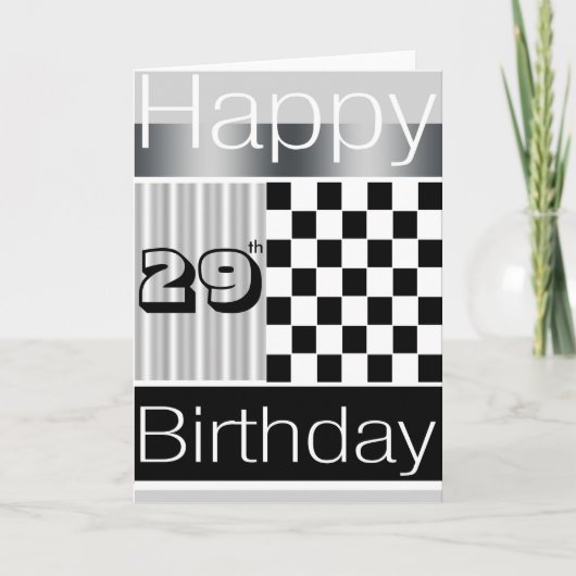29誕生日 カード (正面)