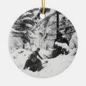 290thバルジの戦いのアメリカの連隊 セラミックオーナメント (正面)