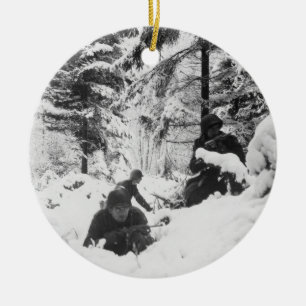 290thバルジの戦いのアメリカの連隊 セラミックオーナメント