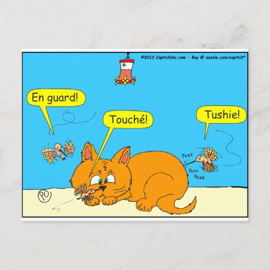 293ハミングバード攻撃漫画 ポストカード (正面)