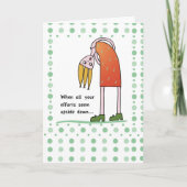 2959逆さまの勇気付けられる カード (正面)