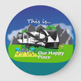 2970RLグランドデザインハッピープレイス ラージ壁時計