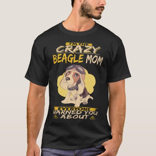 29 クレイジービーグルママ ビーグル Tシャツ (正面)