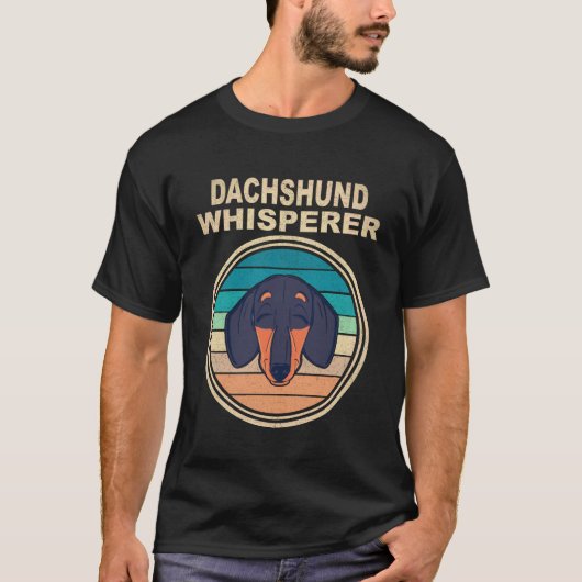 29 ダックスフントのささやき ヴィンテージ Tシャツ (正面)