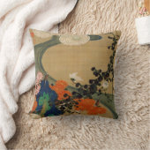 29. 菊花流水図、若冲の菊及び流れ、Jakuchū クッション (ブランケット)