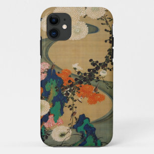 29. 菊花流水図、若冲の菊及び流れ、Jakuchū iPhone 11 ケース
