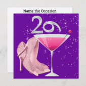 29 AGAIN BIRTHDAY Party Invitation by SRF 招待状 (正面/裏面)