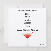 29 AGAIN BIRTHDAY Party Invitation by SRF 招待状 (裏面)