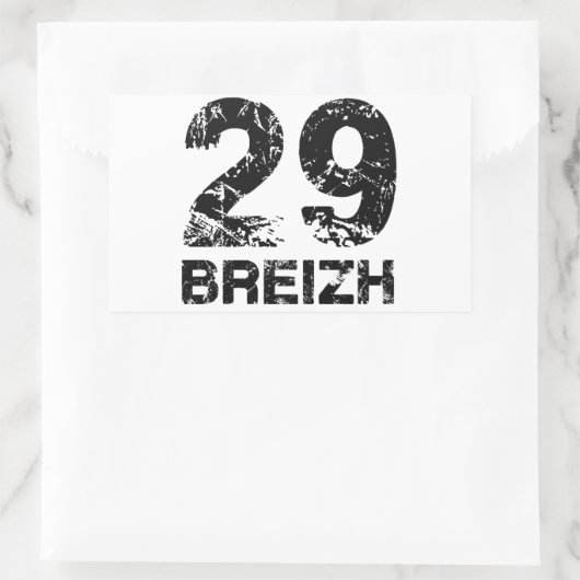 29 Breizh 長方形シール (バッグ)