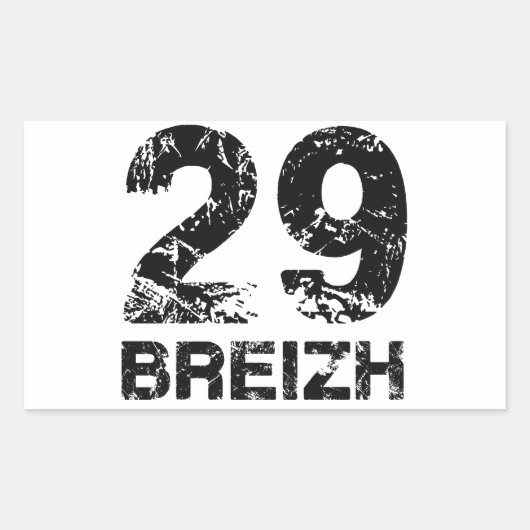29 Breizh 長方形シール (正面)