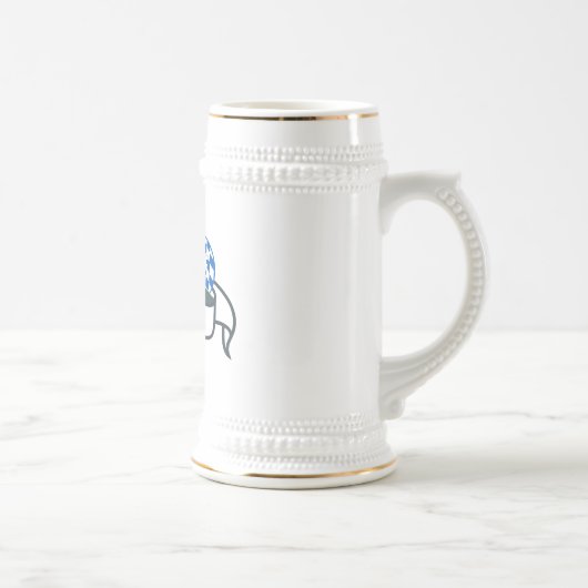 29 Gaufest Beer Stein – 白と金ゴールド ビールジョッキ (右)