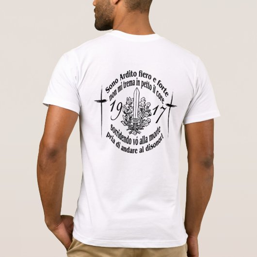 29 luglio 1917年の… PRESENTE! Tシャツ (裏面)
