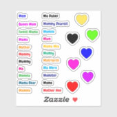 29 PCS - Momスタンプ(母名シノニム) シール (シート)