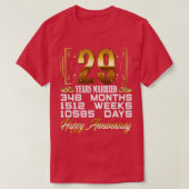 29 Years Married  Funny 29th Wedding Anniversary  Tシャツ (デザイン正面)