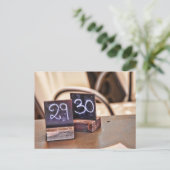 29thまたは30th誕生日はがきイタリアン招待状 ポストカード (スタンド正面)