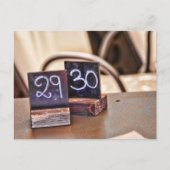 29thまたは30th誕生日はがきイタリアン招待状 ポストカード (正面)