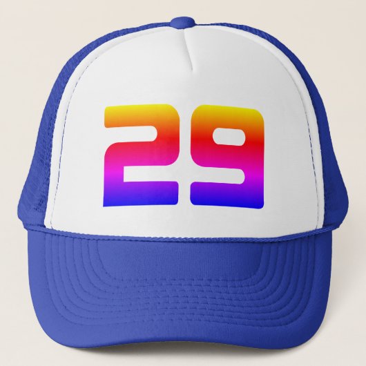 29thカラフル誕生日パーティートッカーハット キャップ (正面)