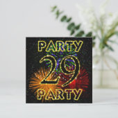 29th誕生日パーティーへの花火大会 招待状 (スタンド正面)