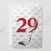 29th Birthday Golf Theme Party 招待状 (正面)