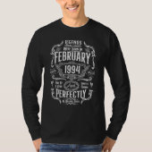29th Birthday Legends Were Born In February 1994 Tシャツ (正面)