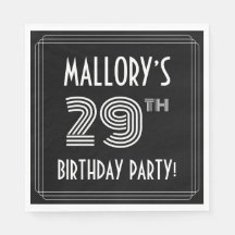 29th Birthday Party:アールデコスタイル+名前をカスタムする