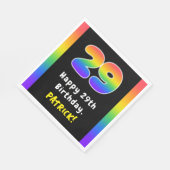29th Birthday: Rainbow Spectrum # 29, Custom Name スタンダードランチョンナプキン (角)