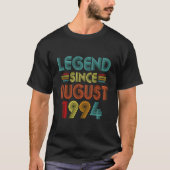 29Th Legend Since August 1994 29 Yrs Old Tシャツ (正面)