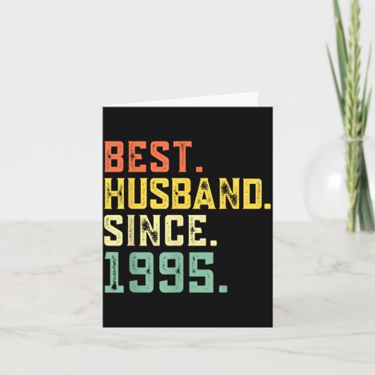 29th Wedding Anniversary Husband Since Design カード (正面)